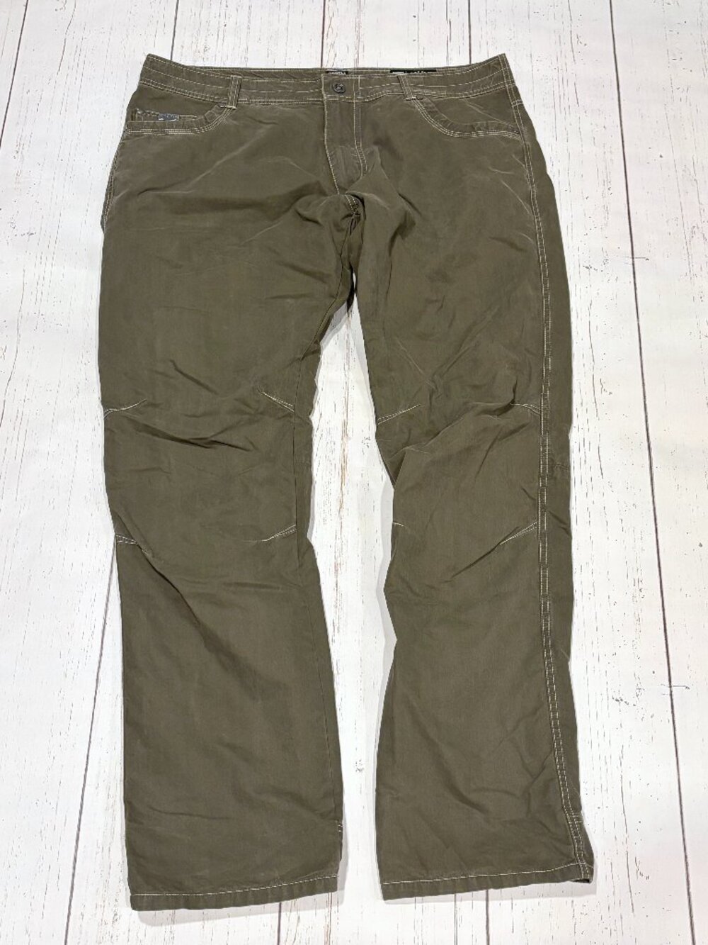 Kuhl Vintage Patina Dye Pants Womens 16F Olive Green Hiking